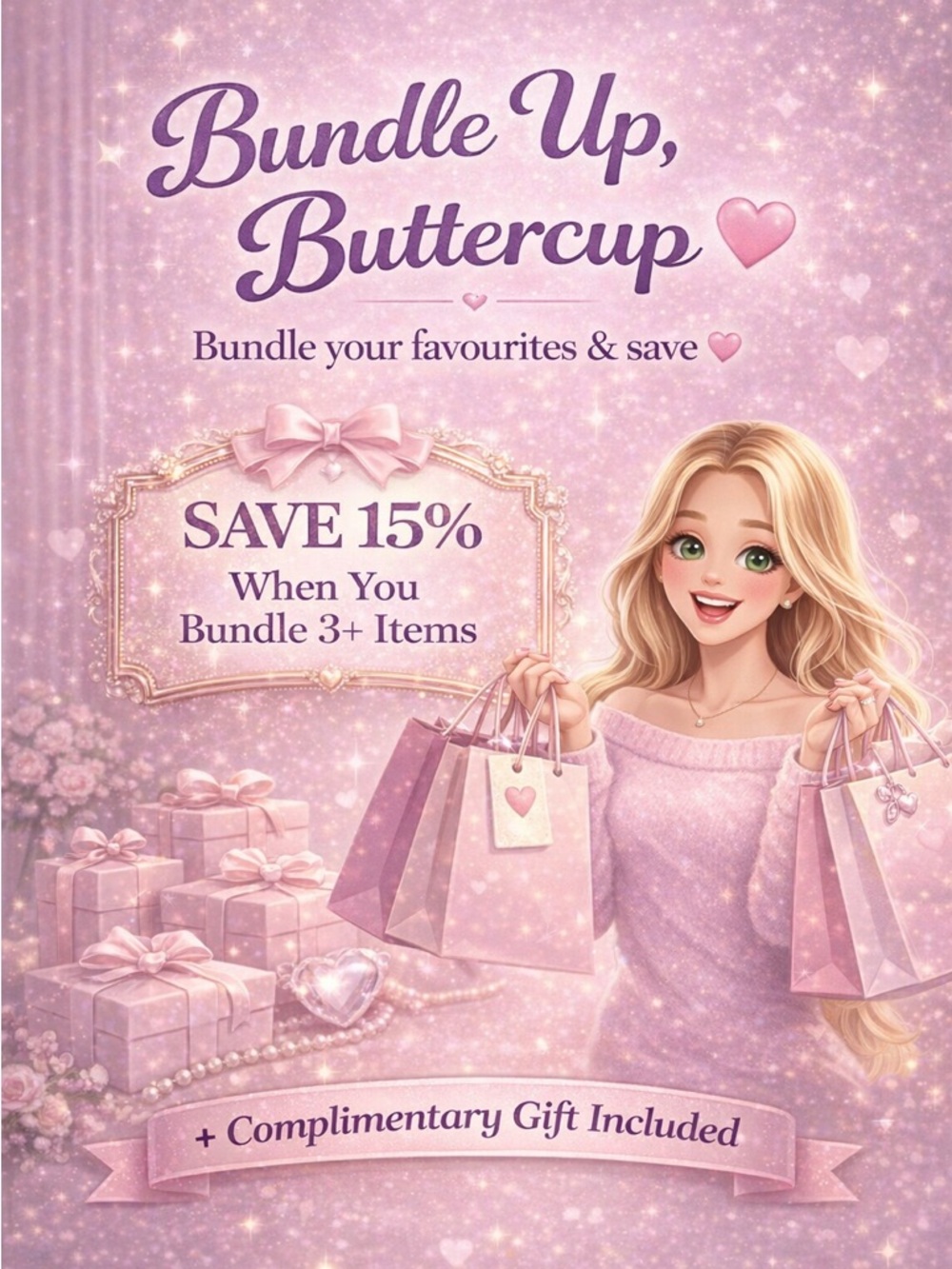 What’s my closet promo ? Bundle up, Buttercup to save 15% + 🎁